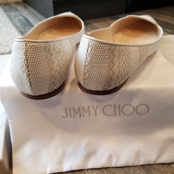 Jimmy Choo Attila Woven Fabric Loafer Flat, Size 41 (11B) - Picture 3 of 8